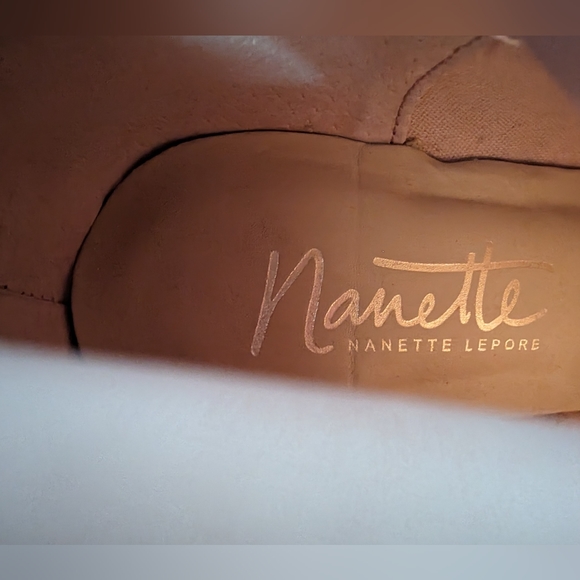 NANETTE LEPORE Nana woman mid-calf boots, beige, size 8.5. - Picture 6 of 9